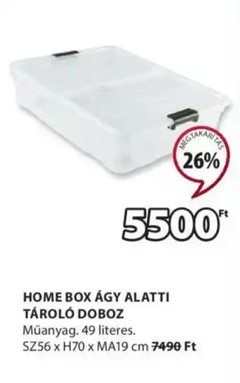 HOME BOX ÁGY ALATTI TÁROLÓ DOBOZ 1 db