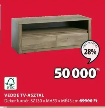 JYSK VEDDE TV-ASZTAL 1 db ajánlat