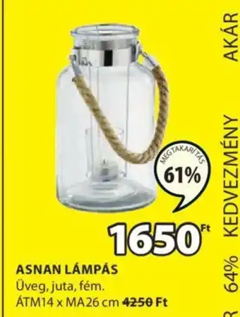JYSK ASNAN LÁMPÁS 1 db ajánlat