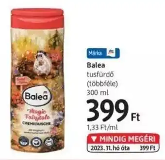 DM Balea tusfürdő 300 ml ajánlat
