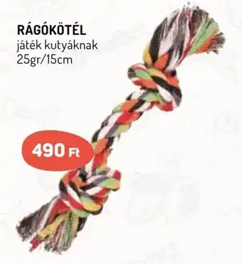 RÁGÓKÖTÉL játék kutyáknak 25gr/15cm