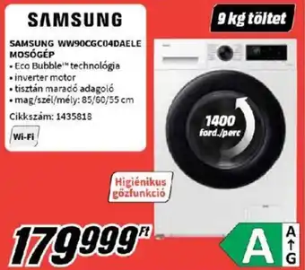 Media Markt SAMSUNG WW90CGC04DAELE MOSÓGÉP ajánlat