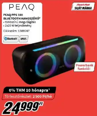 MediaMarkt PEAQ PPS 100 BLUETOOTH HANGSZÓRÓ ajánlat