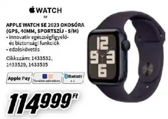 Media Markt APPLE WATCH SE 2023 OKOSÓRA (GPS, 40MM, SPORTSZÍJ - S/M) ajánlat