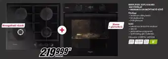 Media Markt WHIRLPOOL GOFL 629/NB1 GÁZ FŐZŐLAP + OMSR58CU1SB BEÉPÍTHETŐ SÜTŐ ajánlat
