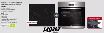 MediaMarkt BEKO HIC-64402 KERÁMIA FŐZŐLAP + BIM-22305 X BEÉPÍTHETŐ SÜTŐ ajánlat