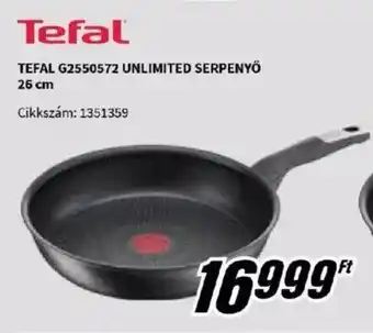 MediaMarkt TEFAL G2550572 UNLIMITED SERPENYŐ 26 cm ajánlat
