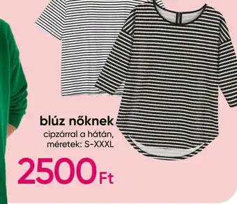 blúz nőknek cipzárral a hátán, méretek: S-XXXL