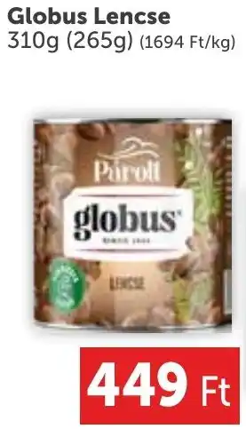 PRIVÁT Globus Lencse 310g ajánlat