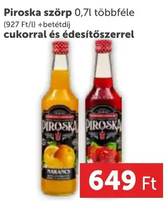 PRIVÁT Piroska szörp 0,7l ajánlat