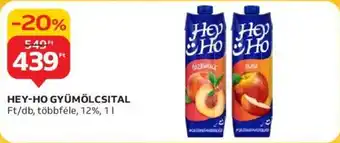 Auchan HEY-HO GYÜMÖLCSITAL 1l ajánlat