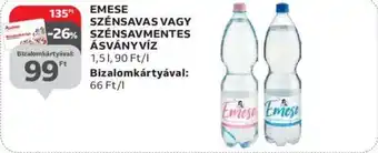 Auchan EMESE SZÉNSAVAS VAGY SZÉNSAVMENTES ÁSVÁNYVÍZ 1.5l ajánlat