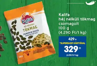 Spar Kalifa héj nélküli tökmag 100g ajánlat