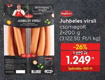Spar Juhbeles virsli 2x200g ajánlat