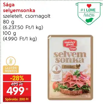 Sága selyemsonka 80g