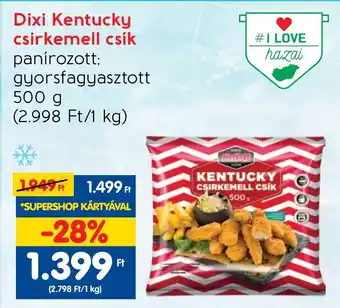 Spar Dixi Kentucky csirkemell csík 500g ajánlat
