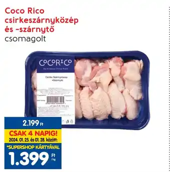 Spar Coco Rico csirkeszárnyközép és -szárnytő 1kg ajánlat