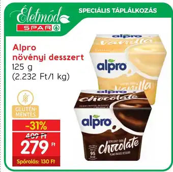 Spar Alpro növényi desszert 125 g ajánlat