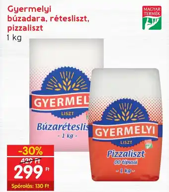 Gyermelyi búzadara, rétesliszt, pizzaliszt 1 kg