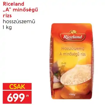 Spar Riceland „A” minőségű rizs 1kg ajánlat