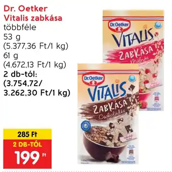 Spar Dr. Oetker Vitalis zabkása 53g ajánlat