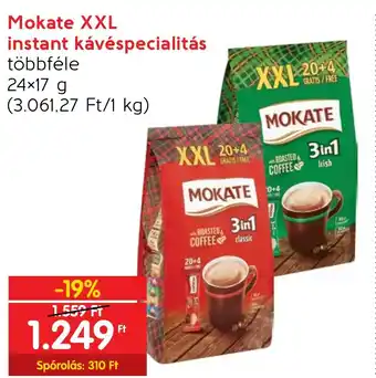 Spar Mokate XXL instant kávéspecialitás 24x17g ajánlat