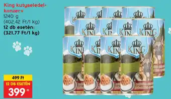Spar King kutyaeledel-konzerv 1240g ajánlat