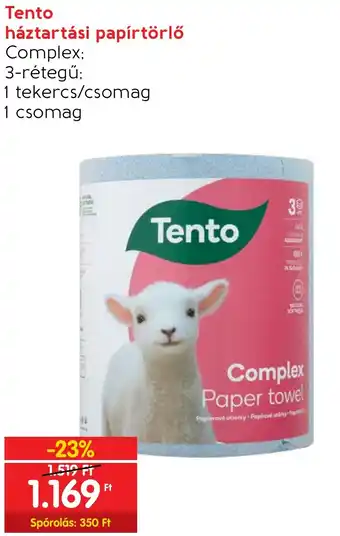 Spar Tento háztartási papírtörlő 1 csomag ajánlat