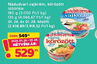 Spar Nádudvari vajkrém, körözött többféle 180g ajánlat