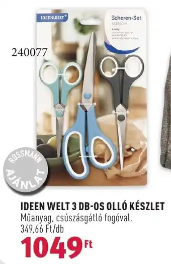 Rossmann IDEEN WELT 3 DB-OS OLLÓ KÉSZLET ajánlat