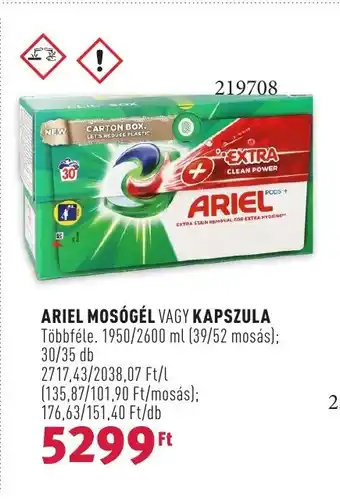 Rossmann ARIEL MOSÓGÉL VAGY KAPSZULA 1950/2600 ml ajánlat
