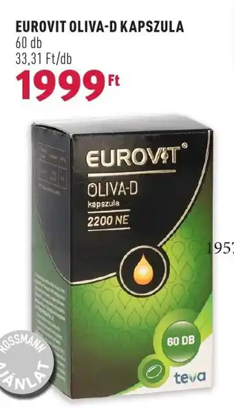 Rossmann EUROVIT OLIVA-D KAPSZULA 60 db ajánlat