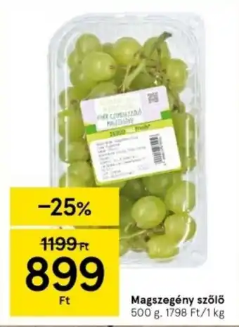 Tesco Magszegény szőlő 500 g ajánlat