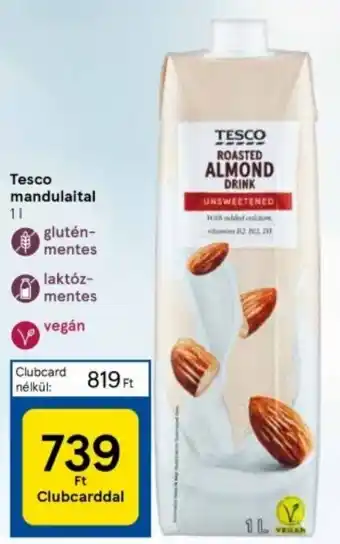 Tesco mandulaital 1l