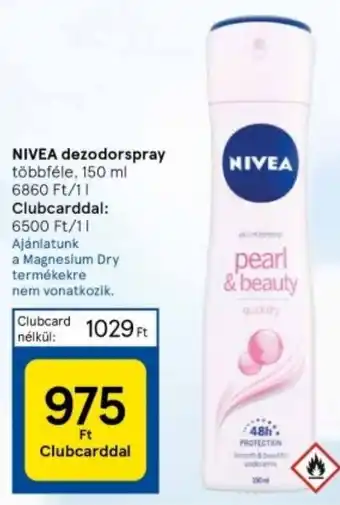 Tesco NIVEA dezodorspray többféle, 150 ml ajánlat