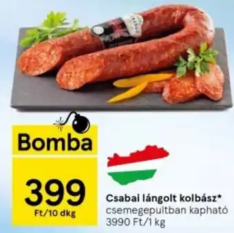 Tesco Csabai lángolt kolbász 10dkg ajánlat