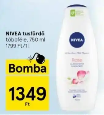Tesco NIVEA tusfürdő többféle, 750 ml ajánlat