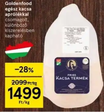 Tesco Goldenfood egész kacsa aprólékkal ajánlat