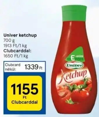Tesco Univer ketchup 700 g ajánlat