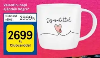 Tesco Valentin-napi ajándék bögre ajánlat