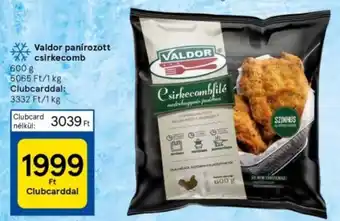 Tesco Valdor panírozott csirkecomb 600g ajánlat