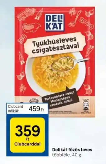 Tesco Delikát főzős leves többféle, 40 g ajánlat