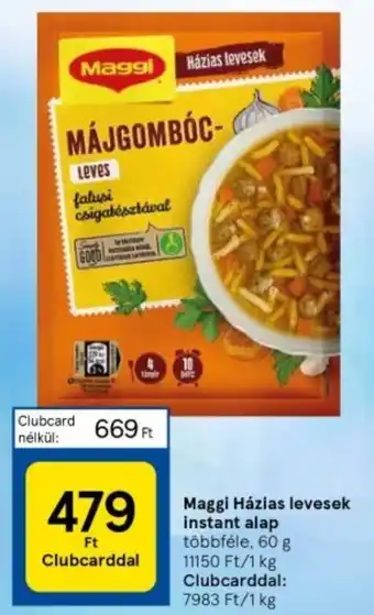 Tesco Maggi Házias levesek instant alap 60g ajánlat