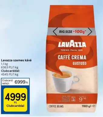Lavazza szemes kávé 1,1 kg