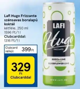 Tesco Lafi Hugo Frizzante szénsavas boralapú koktél 250ml ajánlat