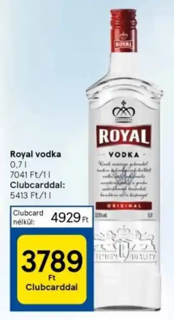 Tesco Royal vodka 0,7l ajánlat