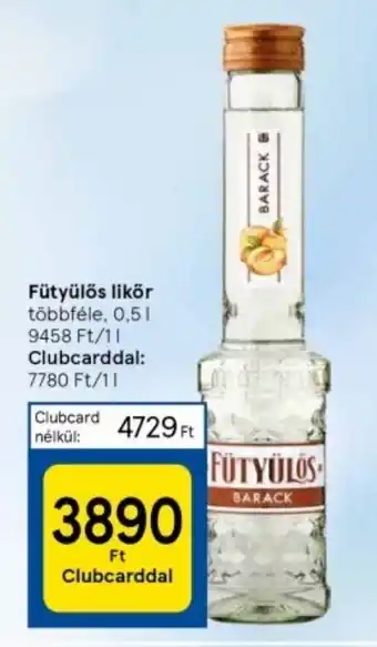 Tesco Fütyülős likör 0.5l ajánlat