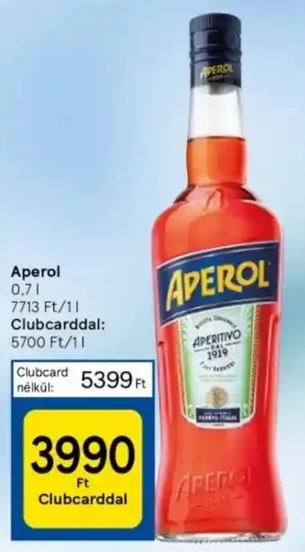 Tesco Aperol 0,7l ajánlat