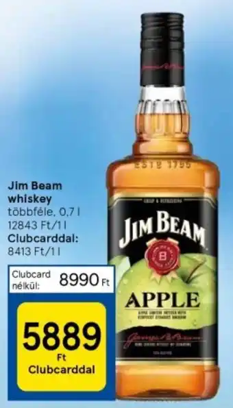 Tesco Jim Beam whiskey többféle, 0,7l ajánlat