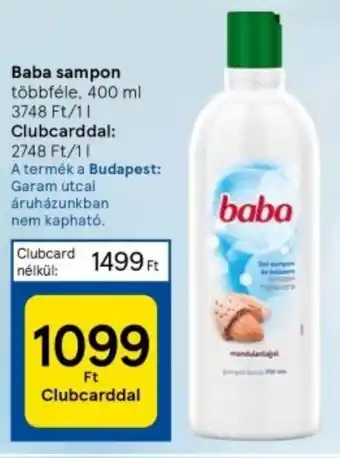 Tesco Baba sampon többféle, 400 ml ajánlat